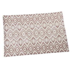 Set 6 salvamantel  burdeos y blanco