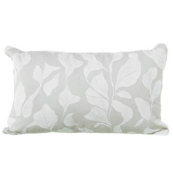 Cojin beige y blanco