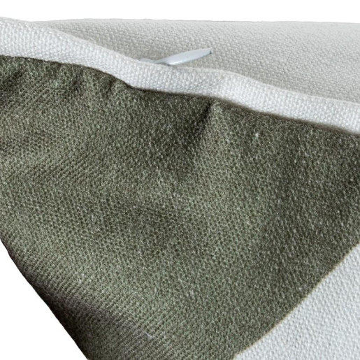 Cojin verde y blanco