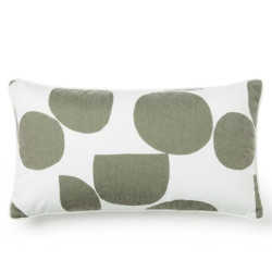 Cojin verde y blanco