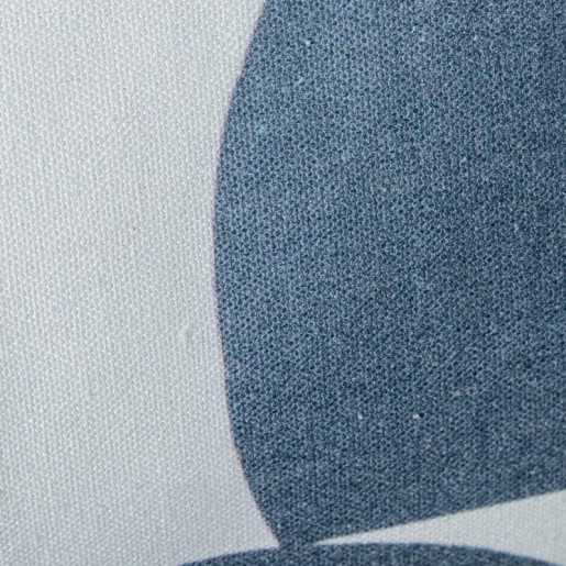 Cojin azul y blanco