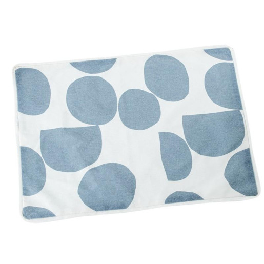 Set 6 salvamantel azul y blanco