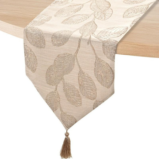 Camino de mesa beige