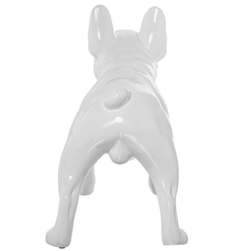 Figura perro blanco brillo