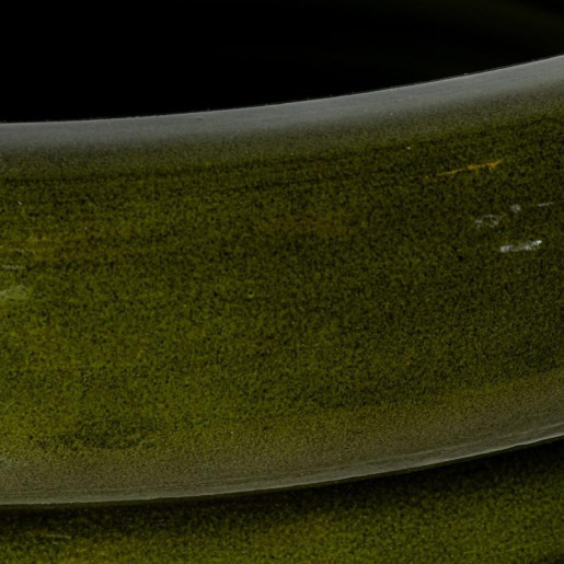 Macetero  verde brillo