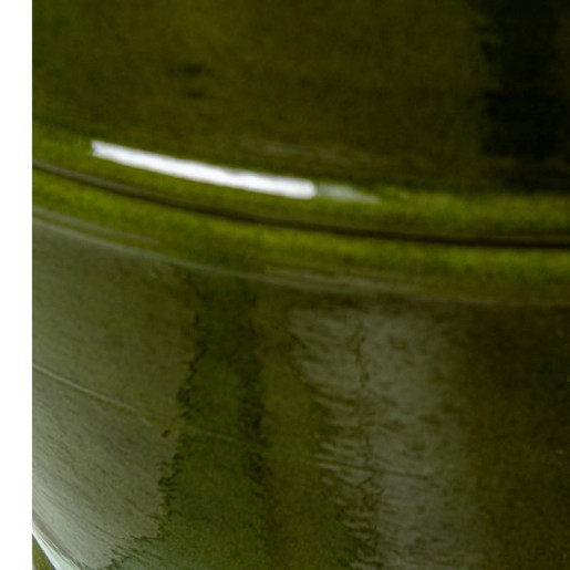 Macetero  verde brillo