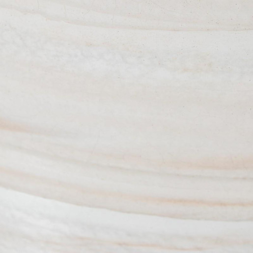 Jarron blanco y beige brillo