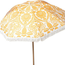 Parasol blanco y amarillo