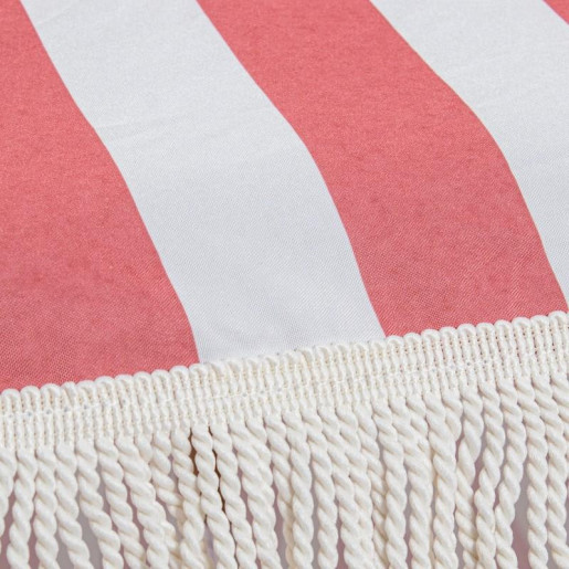 Parasol blanco y rojo