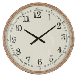 Reloj pared blanco y natural