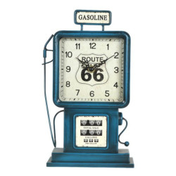 Reloj sobremesa azul y blanco