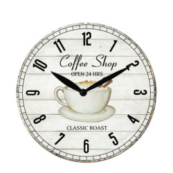 Reloj pared  blanco y negro