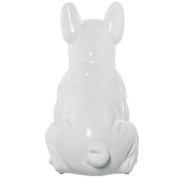 Figura perro blanco brillo