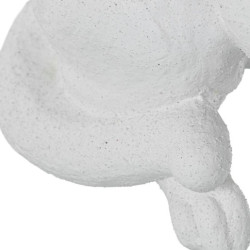 Figura gato blanco arena y dorado