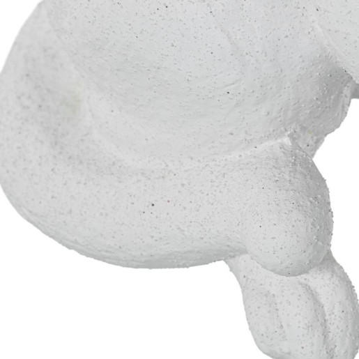 Figura gato blanco arena y dorado