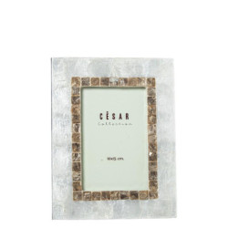 Portafotos natural y tostado