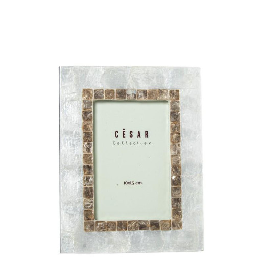 Portafotos natural y tostado