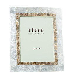 Portafotos natural y tostado