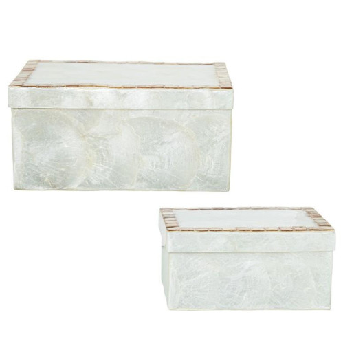 Set 2 cajas natural y tostado