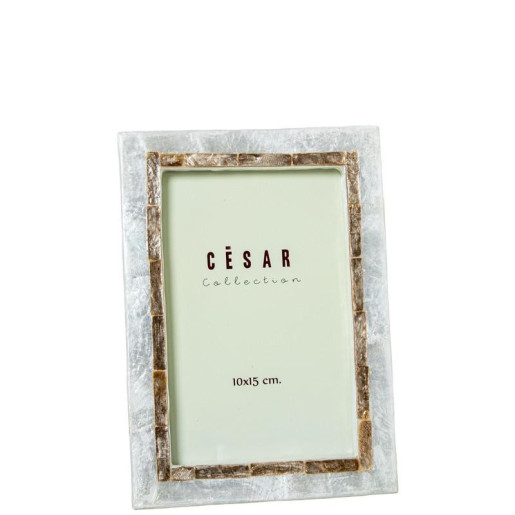 Portafotos natural y tostado