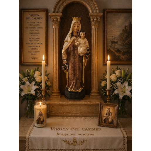 Virgen del Carmen 20 cm