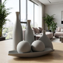 Set 2 bolas gris claro