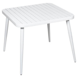 Mesa exterior blanco