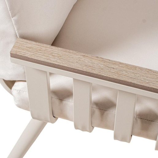 Set sofa, sillas y mesa blanco