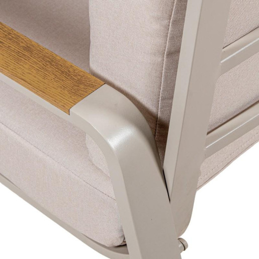 Set sofa, sillones y mesa crema