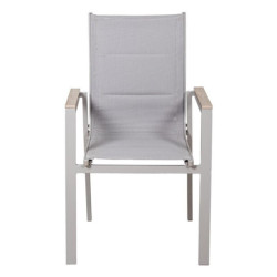 Set mesa y 6 sillas blanco y natural