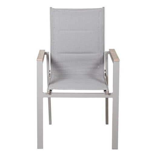 Set mesa y 6 sillas blanco y natural