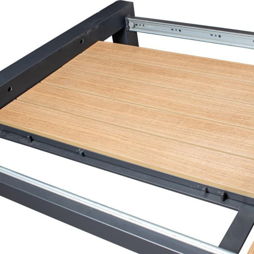 Mesa exterior extensible antracita y natural