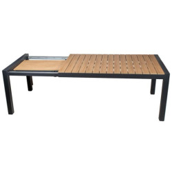 Mesa exterior extensible antracita y natural