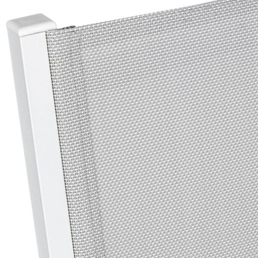 Silla blanco y gris