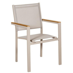 Silla crema y natural