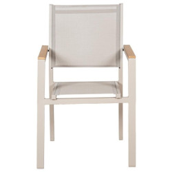 Silla crema y natural