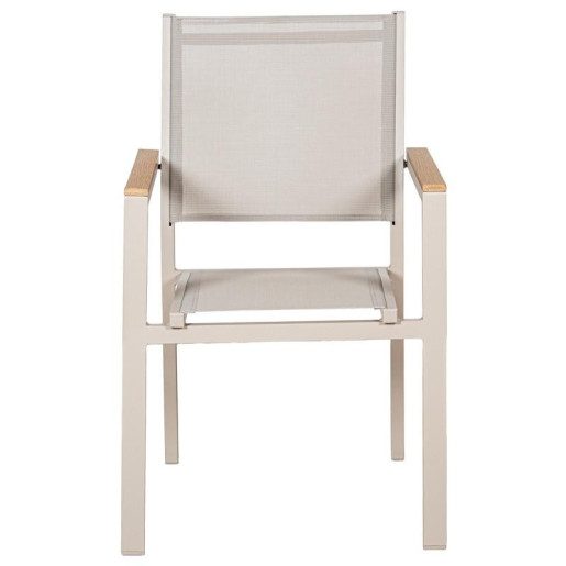 Silla crema y natural