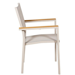 Silla crema y natural