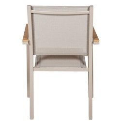 Silla crema y natural