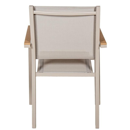 Silla crema y natural