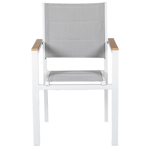 Silla blanco y gris