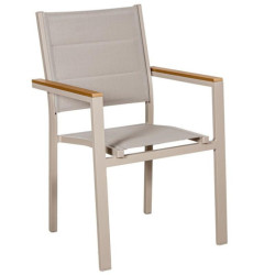 Silla crema y natural