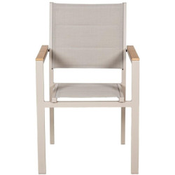 Silla crema y natural