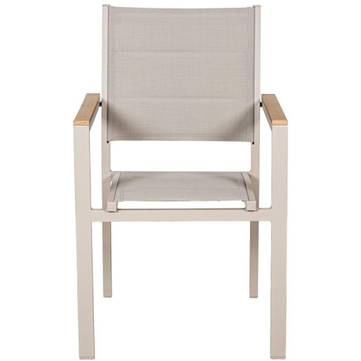 Silla crema y natural