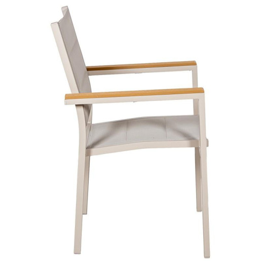 Silla crema y natural
