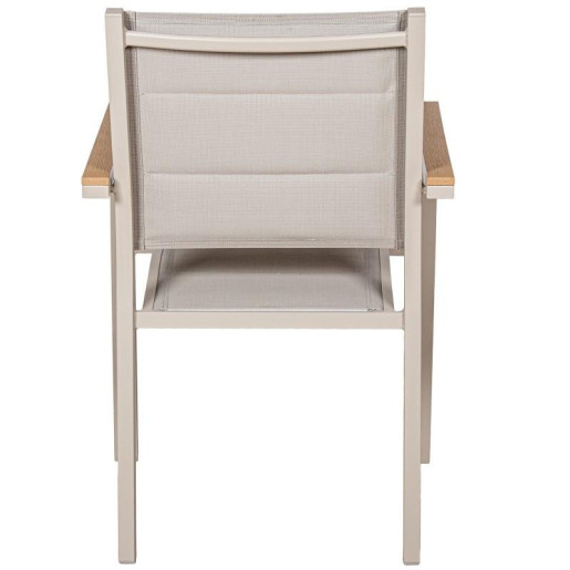 Silla crema y natural