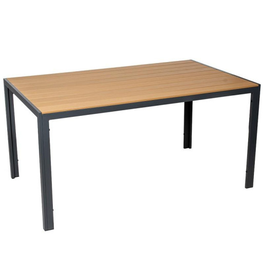 Mesa antracita y natural