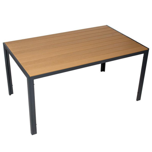 Mesa antracita y natural