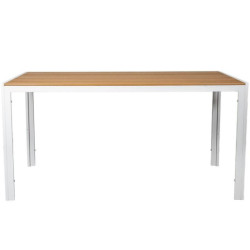 Mesa blanco y natural
