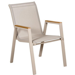 Silla crema y natural